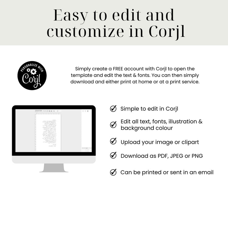 Modern Wedding Photo Wedding Vows Wall Art Template