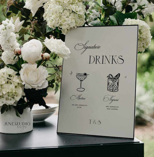old money classic Wedding_Signature_Cocktails_Signage digital template_june_studio_designs