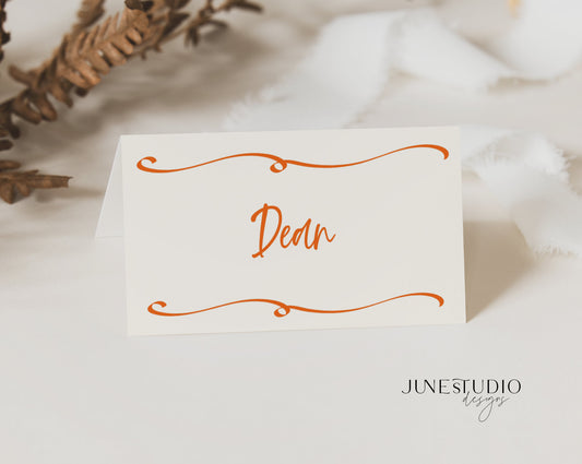 Vibrant Place Card Template