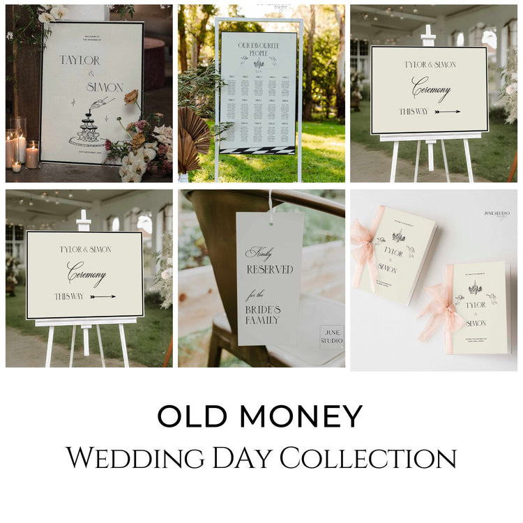 Old Money Wedding Day Bundle