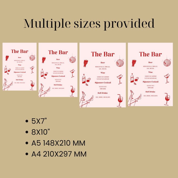 Last Rodeo Bar Menu Signage Template