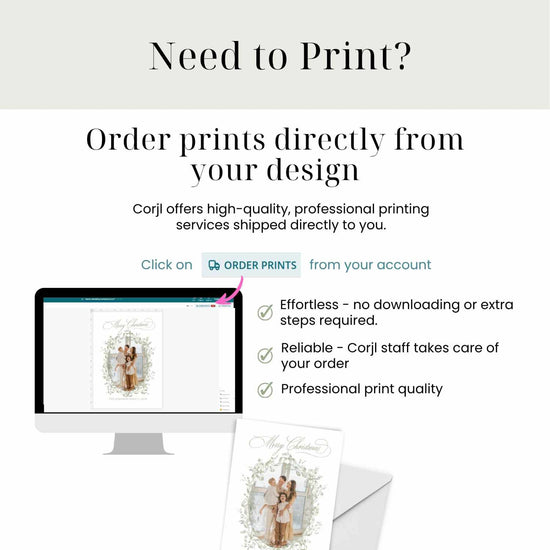 order prints directly from template in corjl