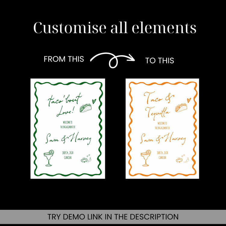 tell features of the product all elements are customizable