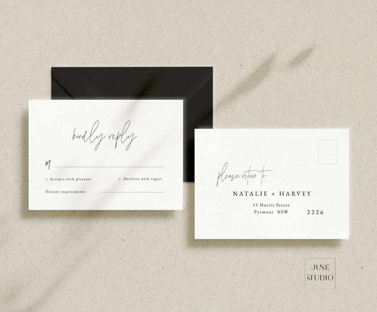 modern_minimalist_wedding_RSVp card with return address on the reserve side