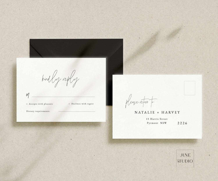 modern_minimalist_wedding_RSVp card with return address on the reserve side