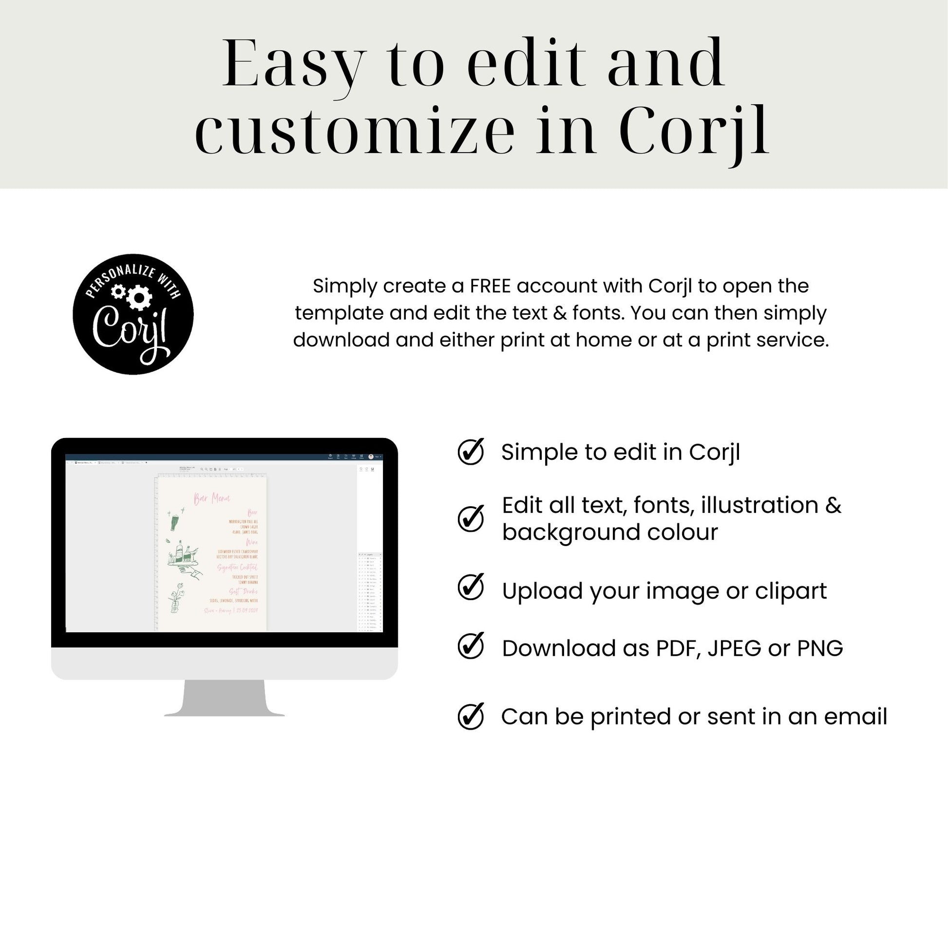 modern luxury sage green wedding welcome sign corjl template