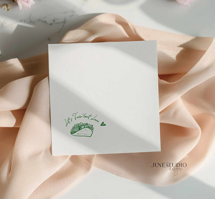 Illustrated Taco Cocktail Napkin Printable Template