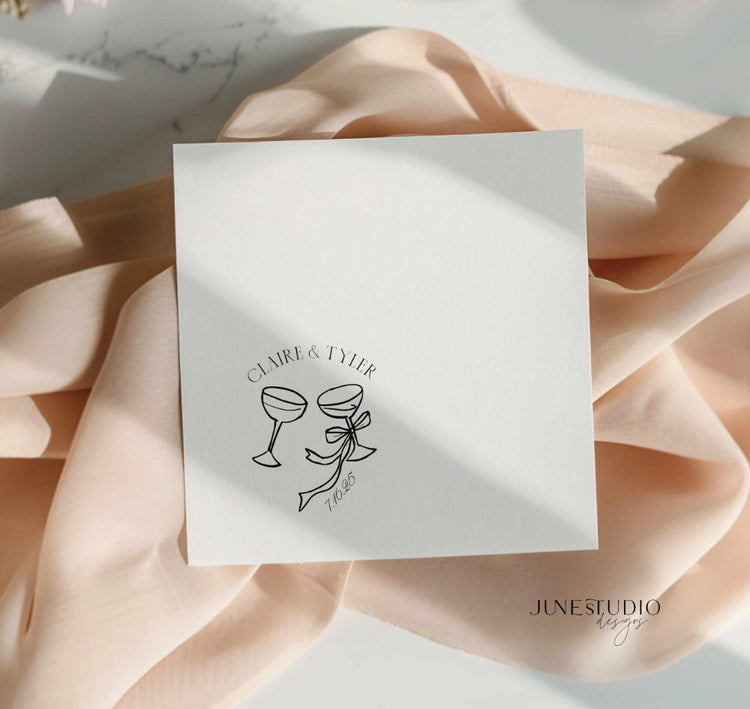 Old Money Cocktail Napkin Template