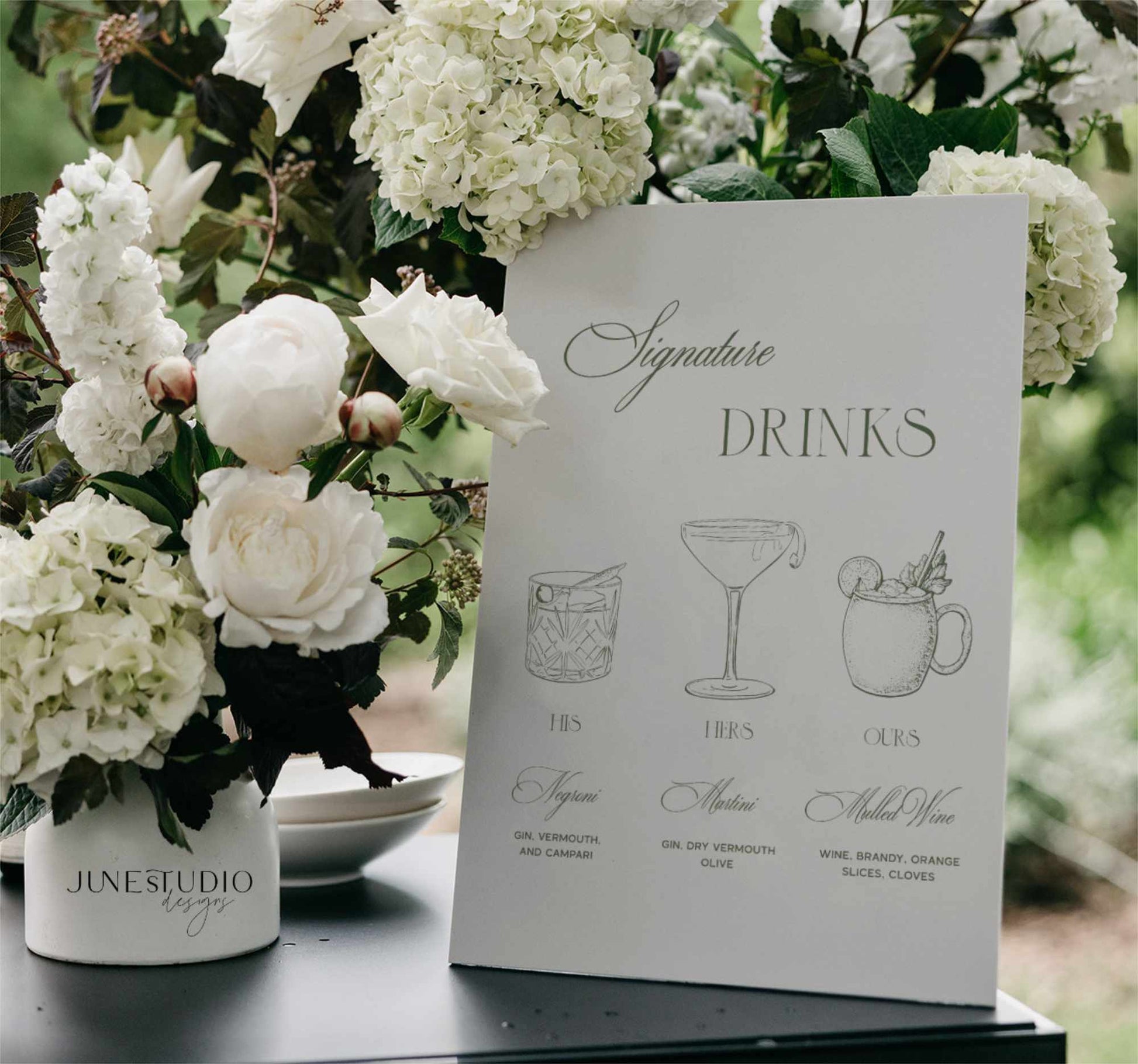 sage_green_chic Wedding_Menu_Bar_Signage_printable template