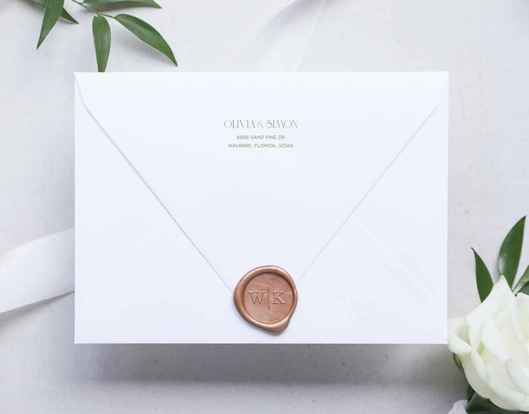 Printable Wedding Envelope Address Template | Chic Editorial